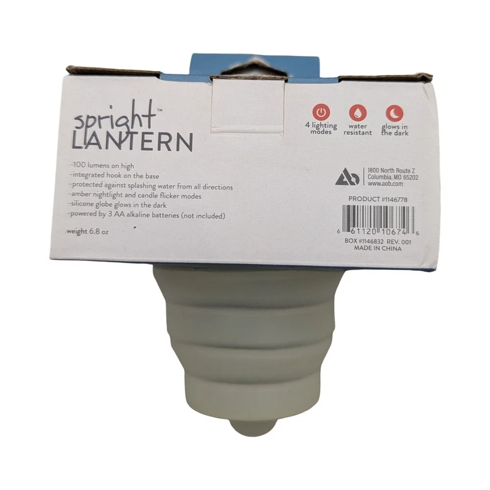 UST Spright Lantern LED Collapsible Camping Light Green Blue 100 Lumens NEW NIB